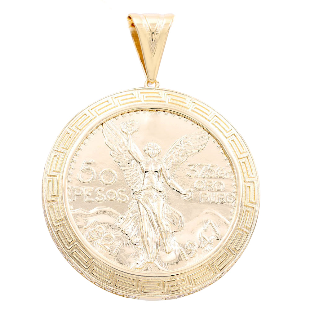 Lady Liberty 50 Pesos Coin Pendant