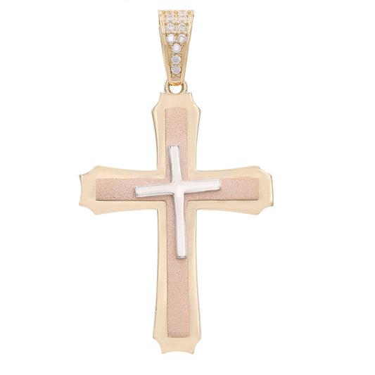 Cross Pendant with Cubic Zirconias