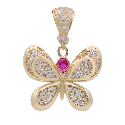 Butterfly with Color Stone