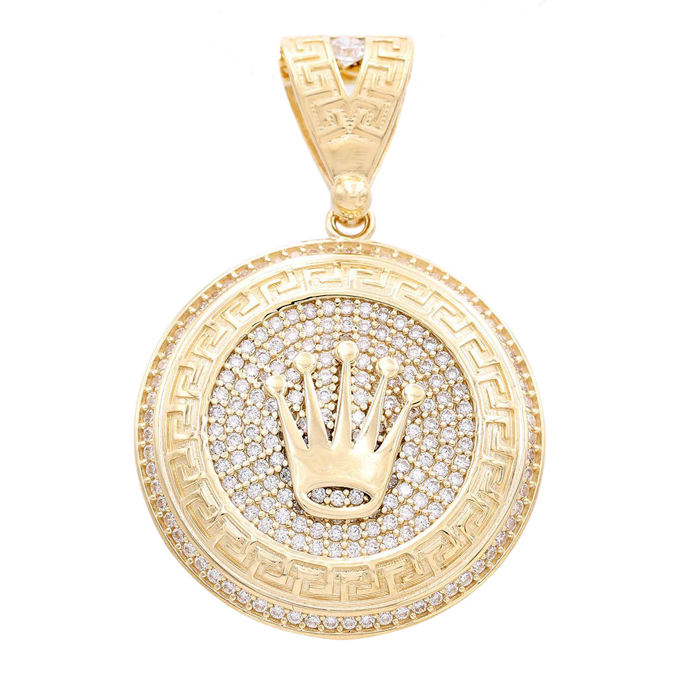 Fashion Logo Round Pendant