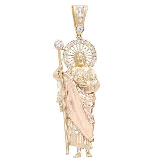 Jesus Pendant with Cubic Zirconias