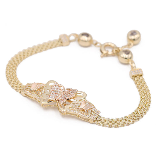 Butterfly Bracelet with Cubic Zirconias