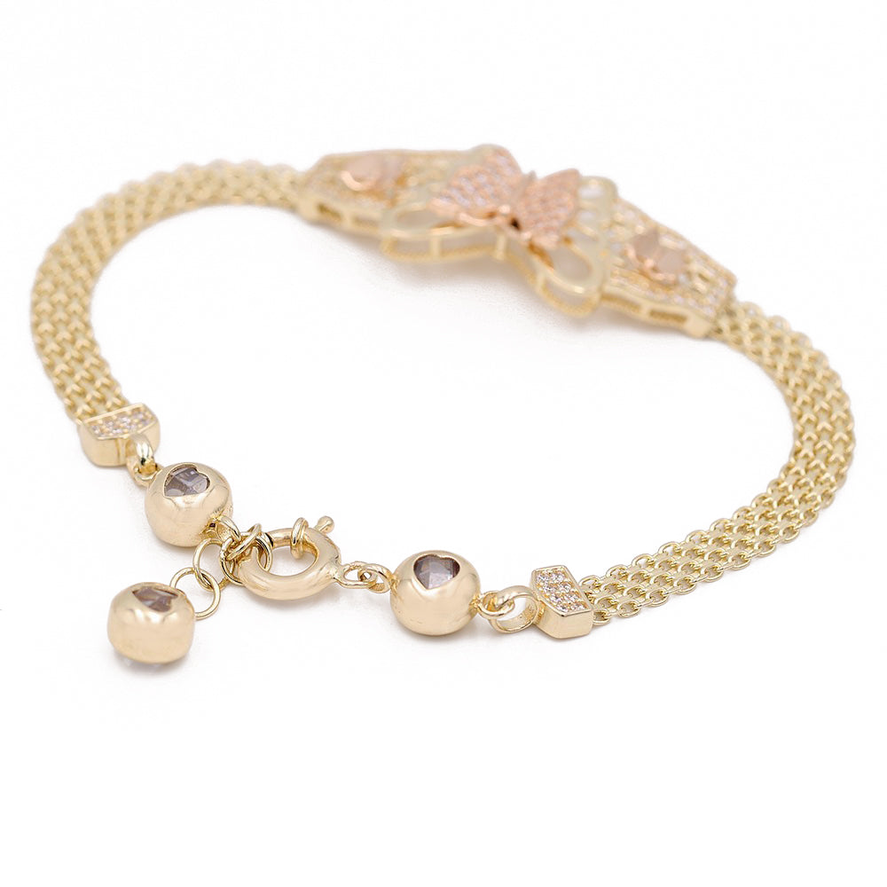 Butterfly Bracelet with Cubic Zirconias