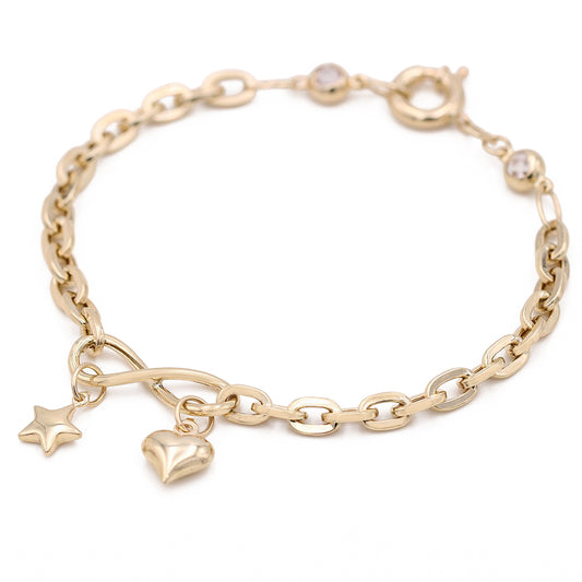 Fashion Star and Heart Bracelet