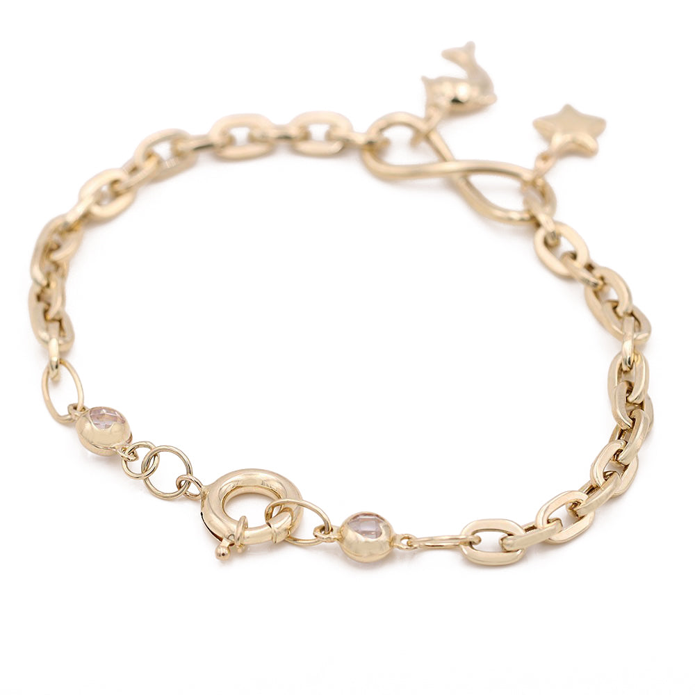 Dolphin and Heart Bracelet
