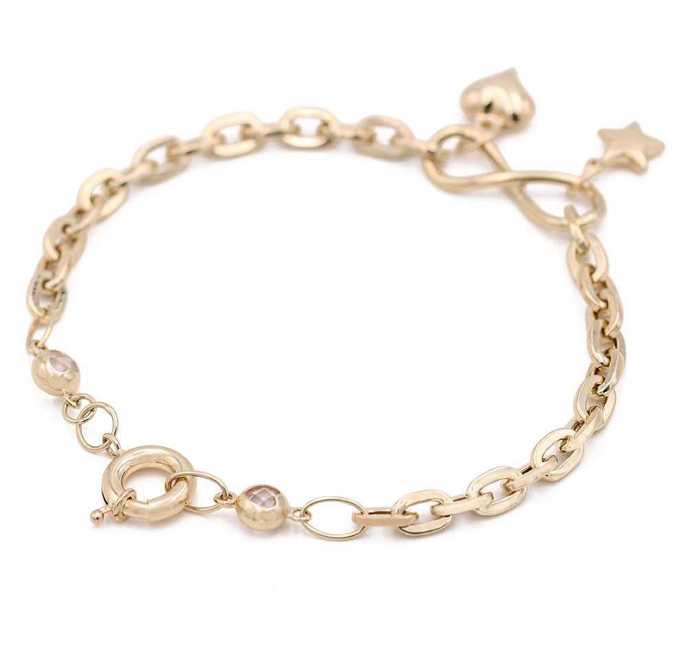 Fashion Star and Heart Bracelet
