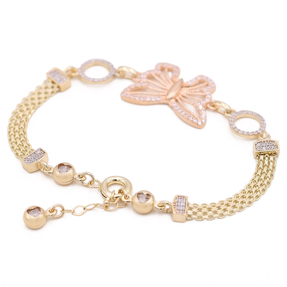 Butterfly Mesh Bracelet with Cubic Zirconias