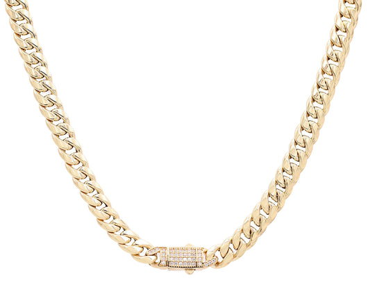 Semi-Solid Cuban Link Necklace