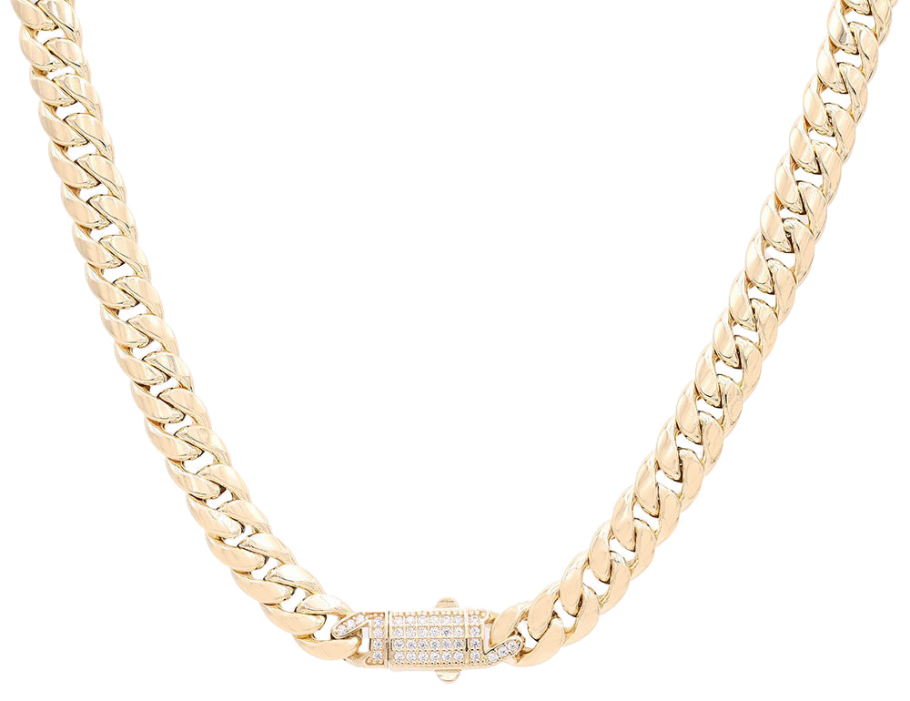 Semi-Solid Cuban Link Necklace