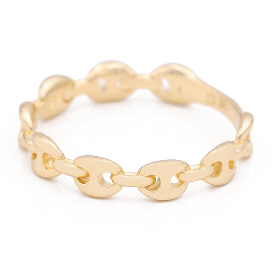 Gold Fashion Links Ring