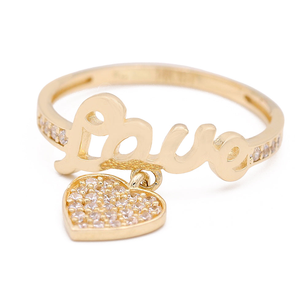 Fashion Love Letters and Hanging Heart Ring