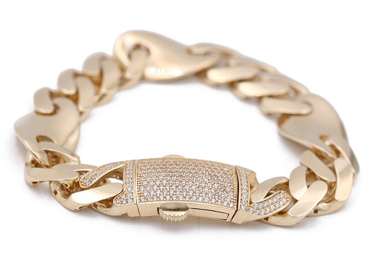Semi-Solid Cuban Link Bracelet