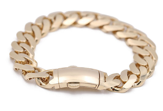 Semi-Solid Cuban Link Bracelet
