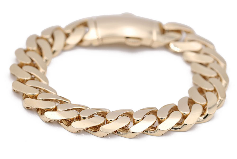 Semi-Solid Cuban Link Bracelet
